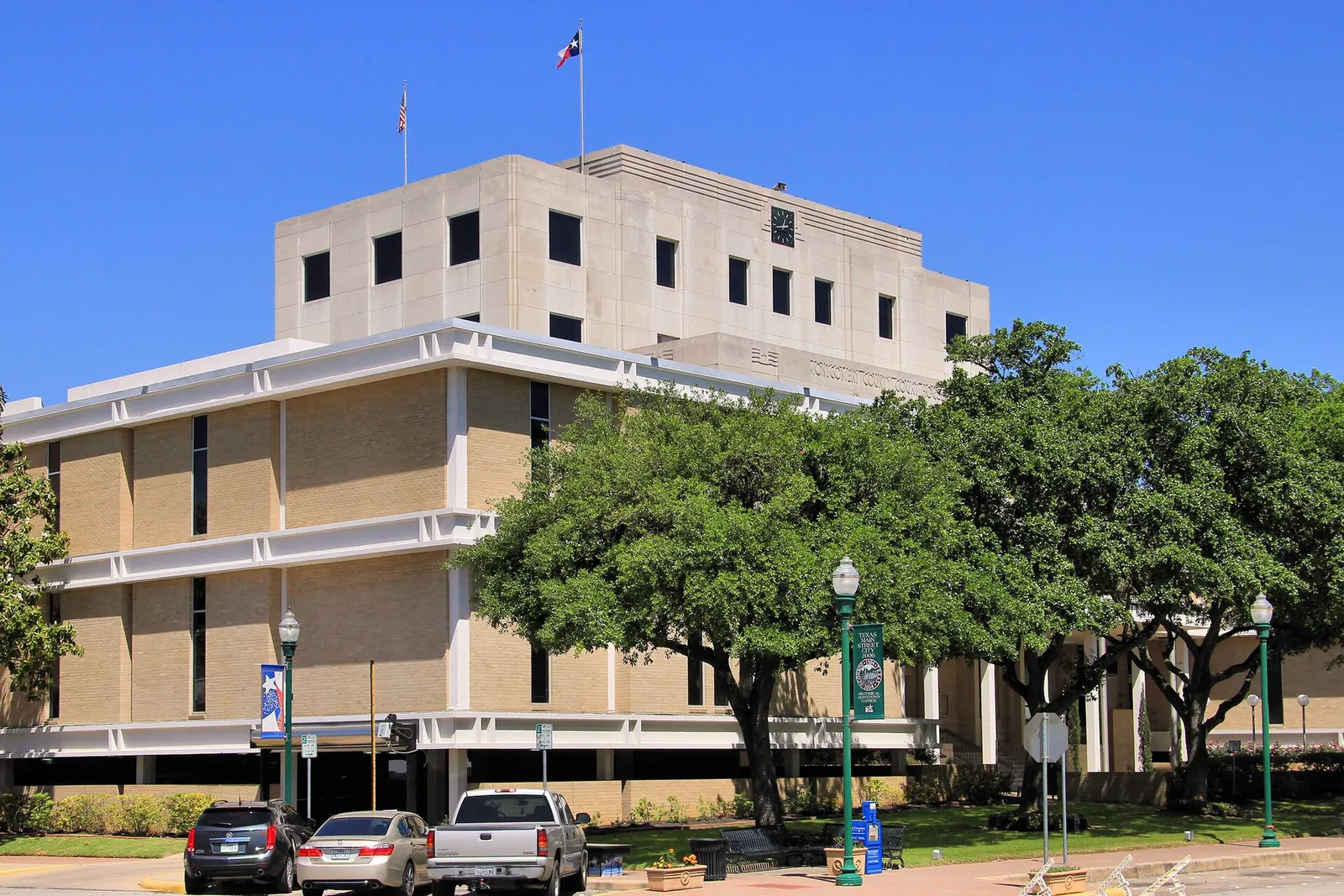 The Montgomery County Courthouse in downtown Conroe.