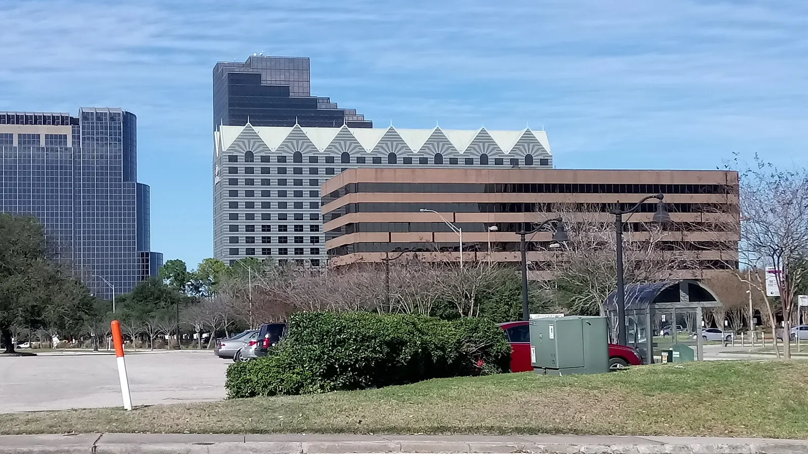 Office towers in Greenspoint.