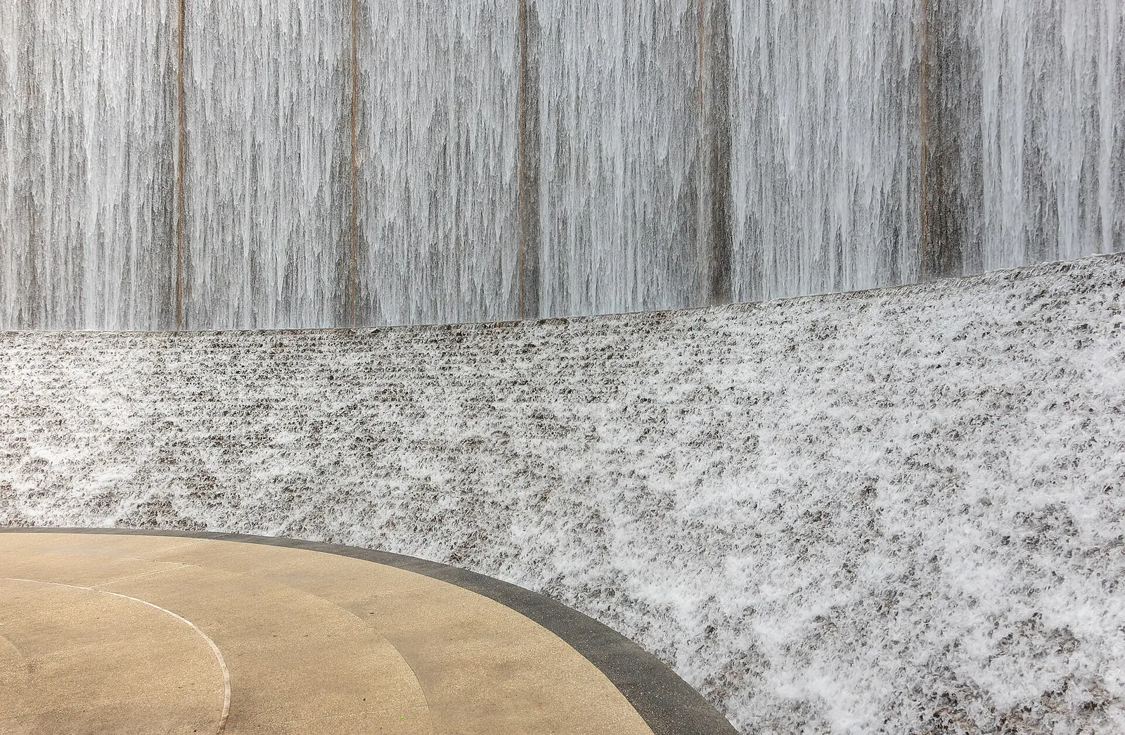The Gerald D. Hines Waterwall in Uptown.