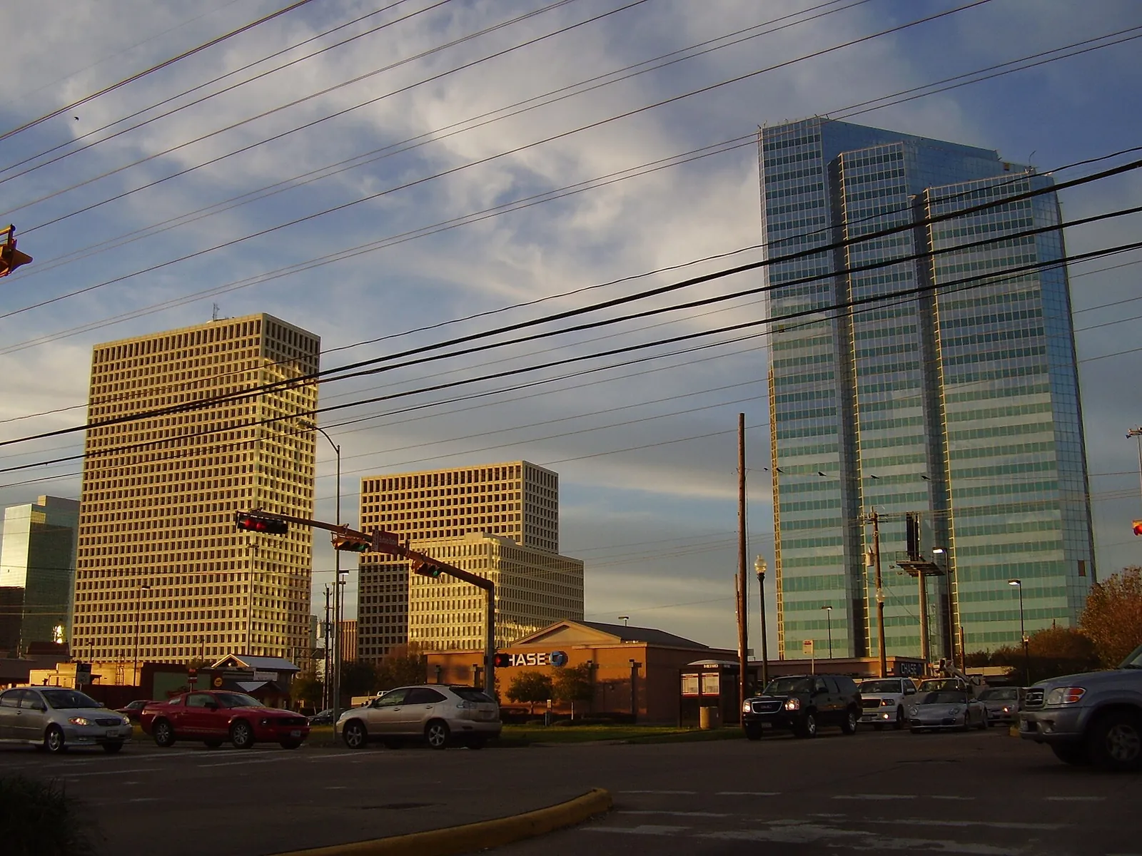 The Greenway Plaza towers.