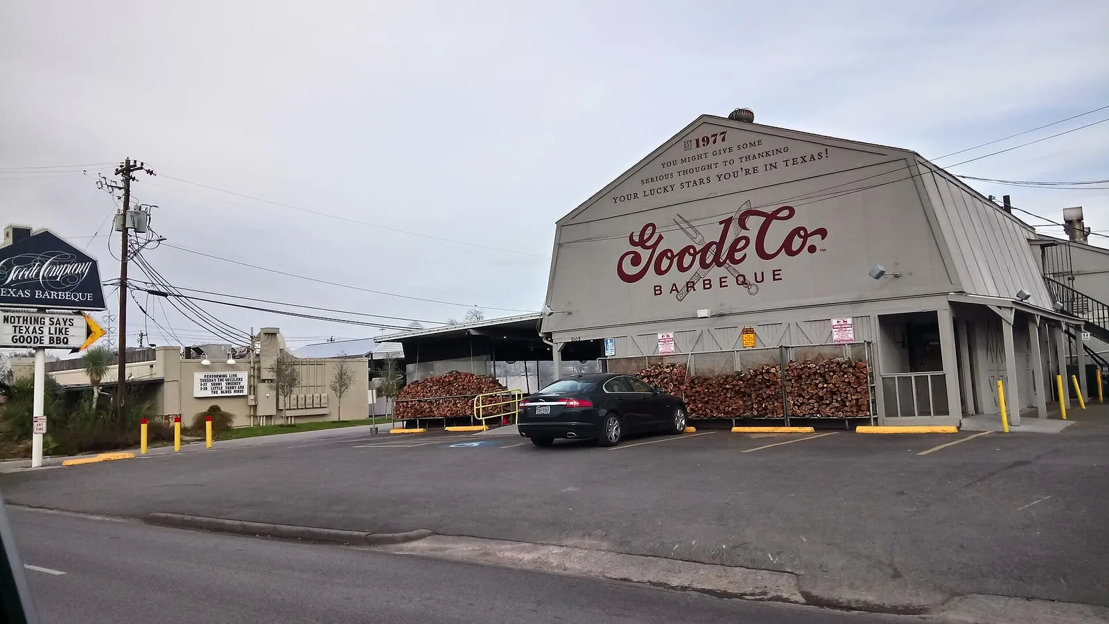 Goode Company Barbecue on Kirby Drive.