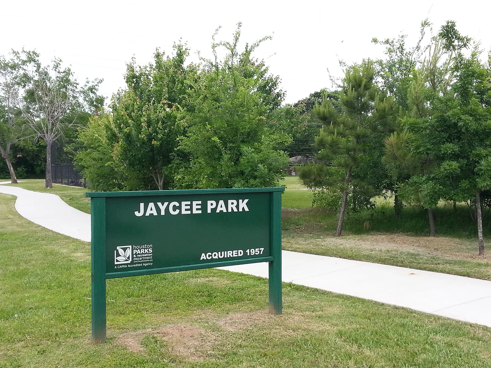 Jaycee Park in Timbergrove Manor.