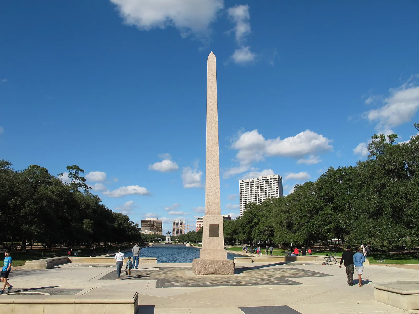 The 1936 Pioneer Memorial obelisk in Memorial Park.